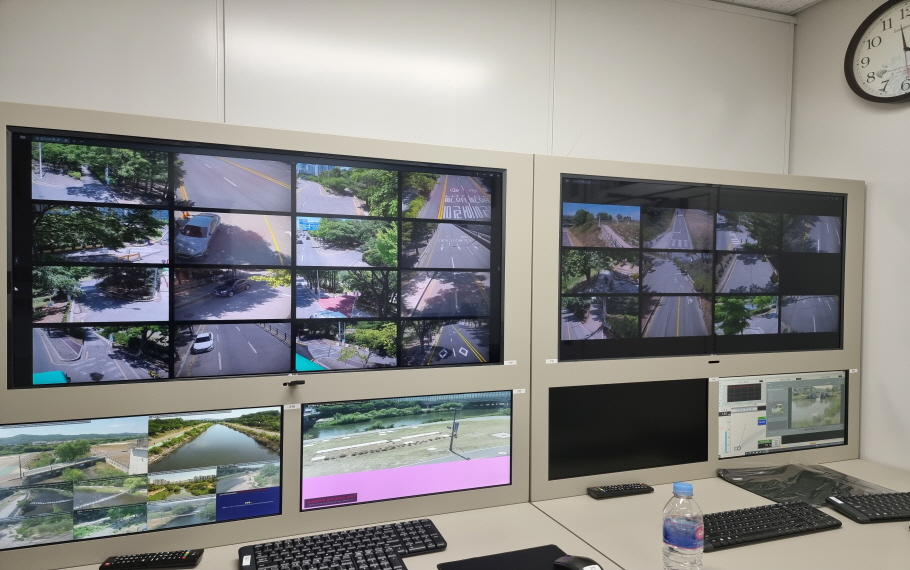 [시공사례] 경기도 성남시 탄천 부근 차량 진출입로 차량차단기 및 CCTV 설치 공사